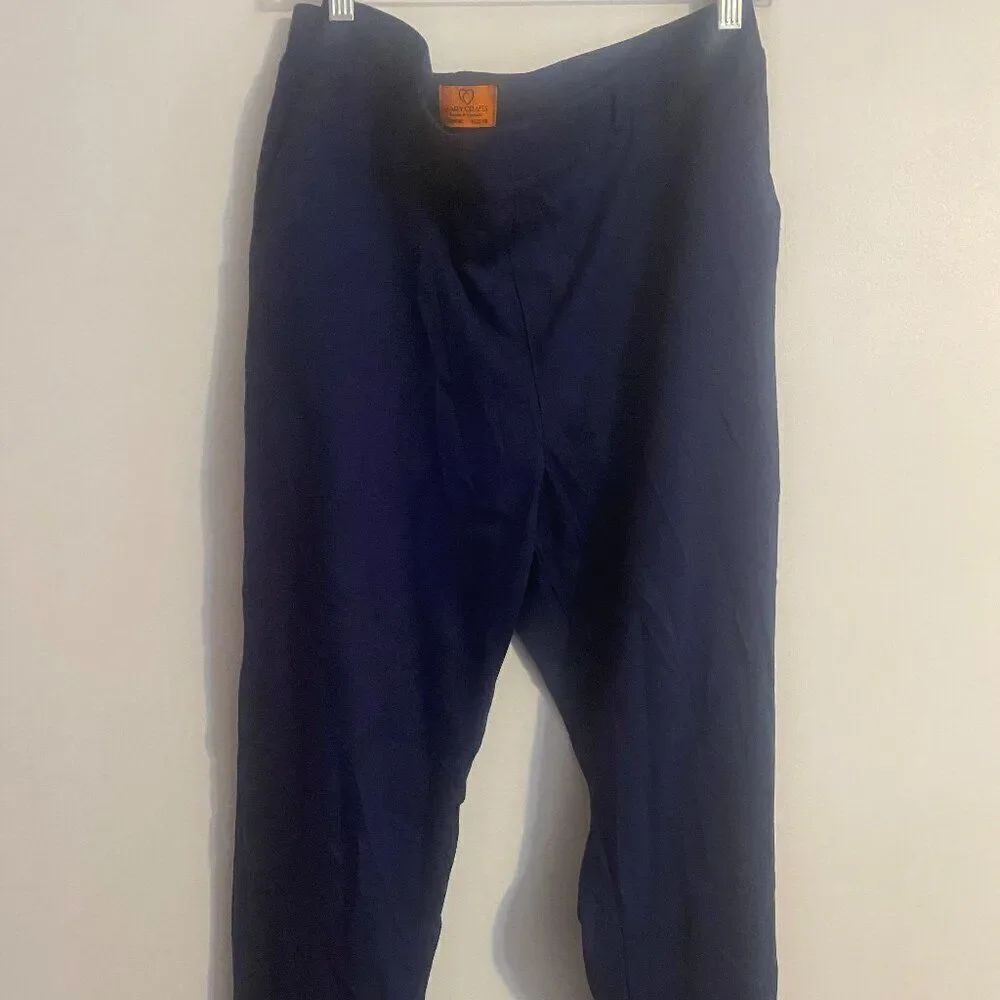 Mary Crafts Blue pull on ankle pants, size 18